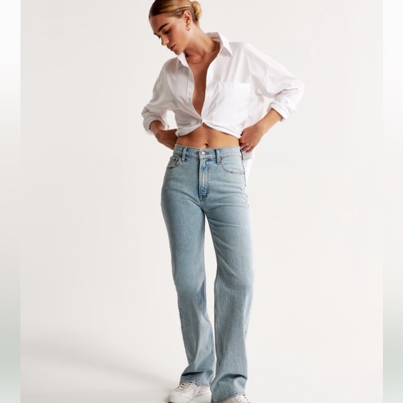 Abercrombie and fitch High Rise 90s Relaxed Jean size 27 - Picture 3 of 14